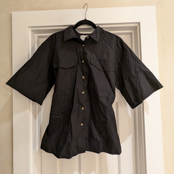 Modern Citizen Open Back Shirt Black L NWT - Picture 3 of 8